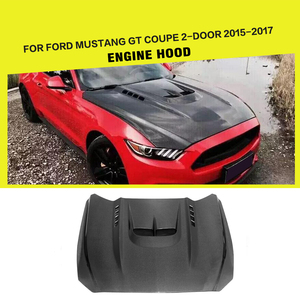 คาร์บอนไฟเบอร์รถเครื่องยนต์ Hoods กับ Scoop สำหรับ Ford Mustang GT Coupe <span class=keywords><strong>Bonnet</strong></span> 15-17 - Product Image 4
