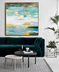 Handgeschilderde Moderne Schilderijen En Muurkunst Abstracte Op Maat Gemaakte Gouden Muurkunst Home Decor Luxe Schilderij Muurkunst