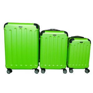 Sacs à <span class=keywords><strong>roulettes</strong></span> de voyage d'affaires Couleur vert pomme Ensemble de bagages tendance 3 pièces avec coins de protection Bagages de cabine - Product Image 2