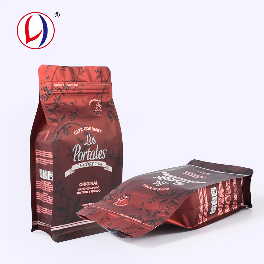 Innovative Neue Produkte Sicher Lebensmittelqualität Kunststoff Quadrat Flach Tasche Für Verpackung Kaffee