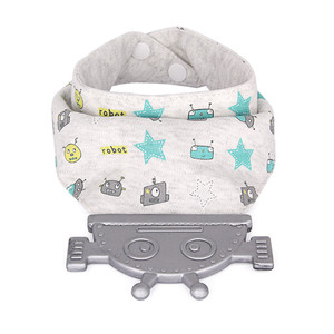 2017 Meilleur Bébé Garçon Cadeau Robot de <span class=keywords><strong>Dentition</strong></span> Organique <span class=keywords><strong>Bandana</strong></span> Bib - Product Image 4