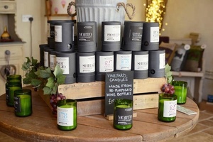 Boîte cadeau de haute qualité bouteille de vin cire de soja <span class=keywords><strong>bougies</strong></span> de vigne cadeau parfumé bougie de soja biologique - Product Image 3