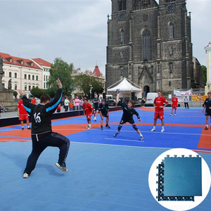 ZSFloor de enclavamiento elástico plano PP mat para Cancha de balonmano portátil suelo balonmano piso - Product Image 3