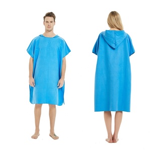 Microfibre Poncho Beach Surf Poncho,Super Absorbant L'eau Combinaison Changer Serviette Robe - Product Image 6