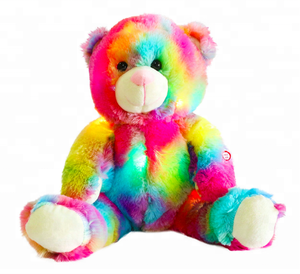 <span class=keywords><strong>Orsacchiotto</strong></span> Gigante Tie-Dye Arcobaleno in Peluche, Morbido Giocattolo Colorato Romantico, Regalo per San Valentino - Product Image 4