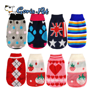 GorisPet Roupas de Inverno para Cães Grandes e Pequenos Solid Pattern Warm Colorido Knit Sweaters Estilo Bonito e Moderno para Animais - Product Image 4