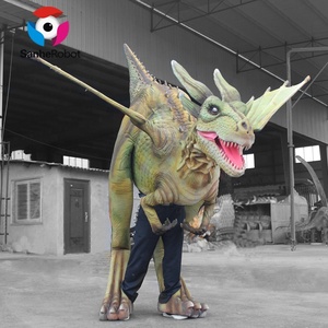 Factory Supplier Adult Wear Realistic Walking Animatronic Chinese Dragon Costume