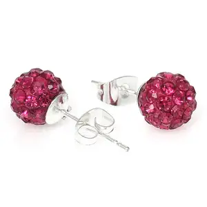 Clous d'oreille Ferido Ball en acier chirurgical Sterling fantaisie