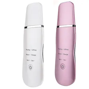 Portable ultrasonic face skin cleaner and skin scrubber facial ultrasonic beauty machine