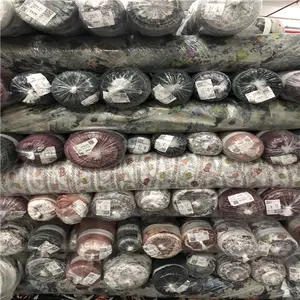 100% POLYESTER Trung Quốc Chứng Khoán 30D Voan YORYU In STOCKLOT Vải