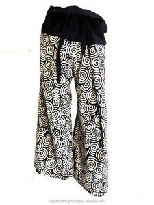 Diseño tailandés pescador pantalones tailandeses abrigo Pantalones - Product Image 1