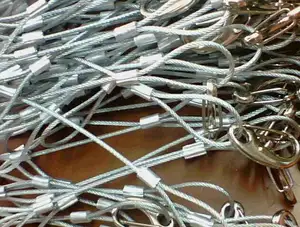 Wire Rope Aluminum Sleeves Clip Fittings Oval Type Loop Sleeve Cable Crimps