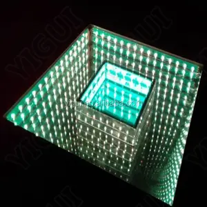 Wedding Club Party Effect Led 3D Optische Illusies Tijd Tunnel Led Spiegel Led Dance Floor