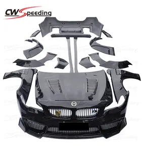 CWS STILE MEZZA CORPO IN FIBRA di CARBONIO KIT PER 2010-2016 BMW F10 F18 PARAURTI PARAURTI POSTERIORE MINIGONNE LATERALI