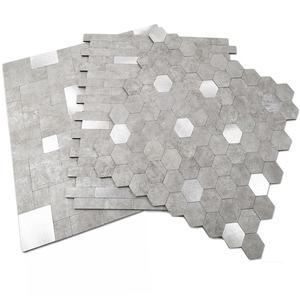 Prêt à expédier aluminium métal et pierre PVC auto-adhésif mosaïque bâton sur dosseret de cuisine - Product Image 6