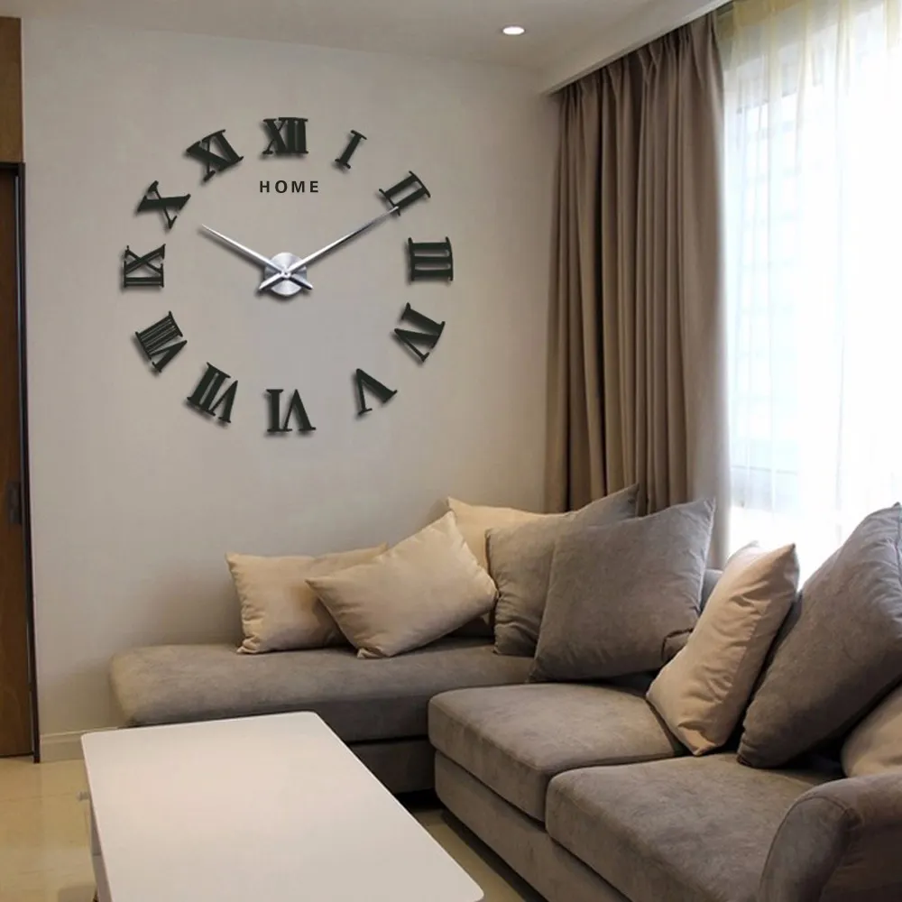 Арабские цифры DIY Preciser декоративные настенные часы для гостиной
