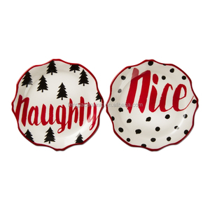 Piatto di ceramica della torta dell'antipasto di progettazione di natale - Product Image 5