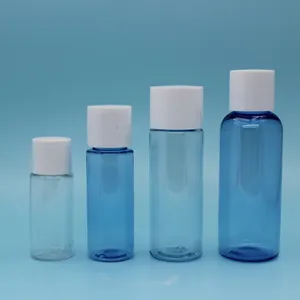 Petits flacons en plastique avec couvercle de 50ml, petits récipients, bouteilles en plastique PET, pour produits cosmétiques, vente en gros, 10 pièces
