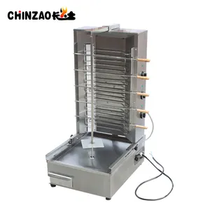 Chinzao Made In China Reasonable Price Stainless Steel 430 Electric Automatic Grilled Chicken Machine Shawarma Grill Machine
