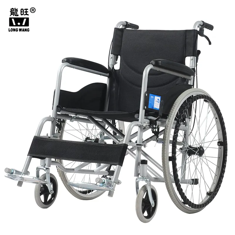 מדריך כיסא גלגלים קטן גודל בריאות מתקפל נייד אור-משקל גלגל כיסאות ציוד רפואי כיסא גלגלים עבור קשישים