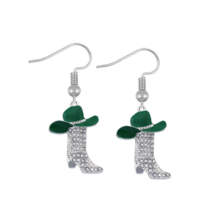 Gioielli Husuru Custom Made Paese Occidentale Cowboys Cappelli e Stivali Charms Orecchini Per Le Ragazze o Ragazzi - Product Image 2