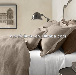 100% Stone Washed Pure Linen <strong>Bed</strong> <strong>Sheet</strong> <strong>Flat</strong> <strong>Sheet</strong> - Product Image 1