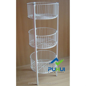 חנות קמעונאית שכבות מרובות מתכווננת סחורות קידום סל מחזיק pos ברזל חוט מדפים מדפים - Product Image 3