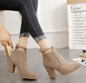 Scarpe da donna UP-0030J 2025 stivaletti in pelle scamosciata autunno inverno tacco alto - Product Image 5