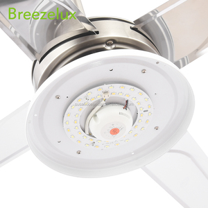 Interior pantalla <span class=keywords><strong>Lisa</strong></span> retro silencioso ventilador de techo lámpara de acero inoxidable - Product Image 4