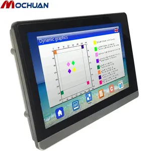 공장 가격 스마트 7 인치 통합 modbus led plc 패널 컨트롤러 hmi