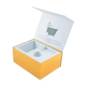 Ivsta — boîte cadeau magnétique personnalisable, boîte en forme de livre, avec fermeture magnétique, coffret d'emballage cadeau avec insertion de mousse EVA, nid d'oiseau