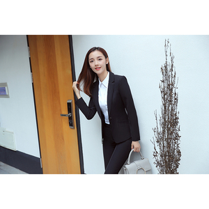 Sexy Damen Mantel Hose Anzüge Frauen Büro anzug Damen Elegante Büro uniform - Product Image 4