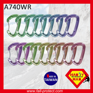 Mosquetón de Aluminio A740WR 24KN - Diseño de Puerta de Alambre para Colgar Hamacas y Montaje de Cuerdas - Product Image 5