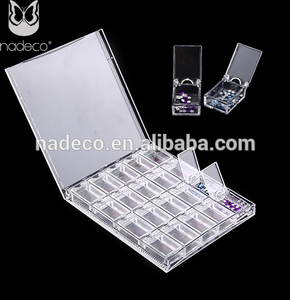Transparent Plastic Nail Care Jewelry Storage Box for Nail Arts