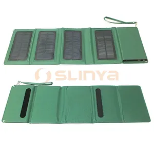 5W 8000mah Outdoor Solar Panel Bag External Battery for Mobile Phone Tablet