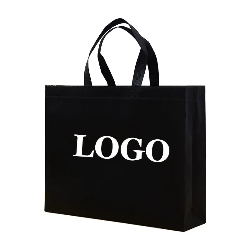 80gms cheap promotional bag add your logo custom non woven shopping bag
