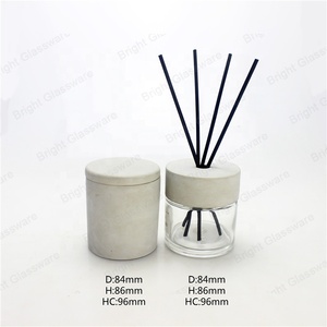 Handmade <strong>Decorative</strong> Concrete Candle <strong>Jar</strong> With Concrete Lid - Product Image 5