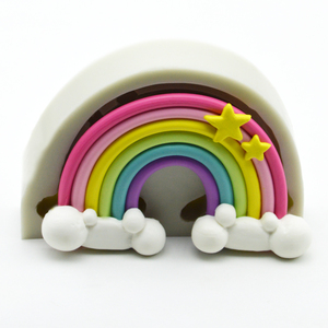 جميل ملون النجوم سحابة البسكويت الشوكولاته تزيين الكعكة فندان قالب من السيليكون لينة كلاي قالب من السيليكون - Product Image 3