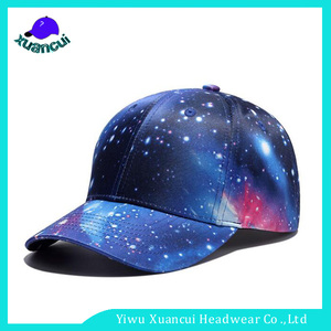 En gros À La Mode 100% coton ciel étoilé plein imprimé <span class=keywords><strong>casquette</strong></span> de baseball avec dossier réglable - Product Image 1