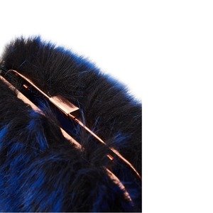 <span class=keywords><strong>Long</strong></span>チェーンピーコックブルー冬イブニングバッグ素敵なふわふわフェイクファークラッチバッグ - Product Image 3