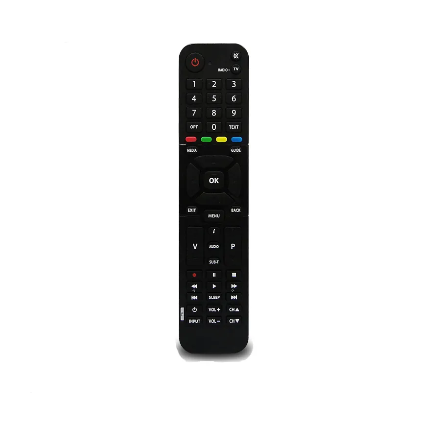 Noir dessin panneau 2.4g RF télécommande tv avec souris d'air de fonction