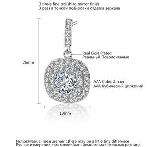 <span class=keywords><strong>Orecchini</strong></span> di Tendenza LUOTEEMI con Cinque Opzioni di Colore, Ultimo Design del Marchio, Glitteranti con Zirconia Cubica e Design Halo - Product Image 2