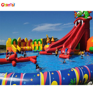 Parc aquatique gonflable avec <span class=keywords><strong>toboggan</strong></span>, grande taille, parc aquatique - Product Image 4