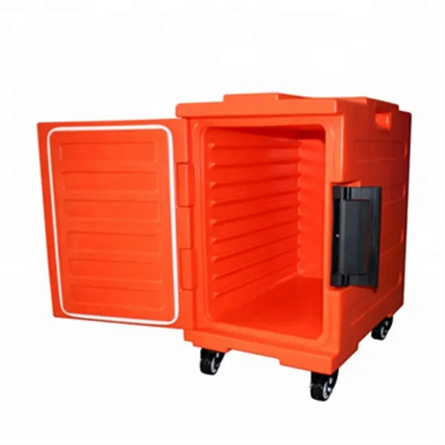 Food grade PE material 90L catering transport boxes for hot food