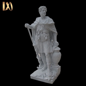 Outdoor ornamenti da <span class=keywords><strong>giardino</strong></span> di pietra <span class=keywords><strong>romano</strong></span> guerriero vintage man statue - Product Image 3