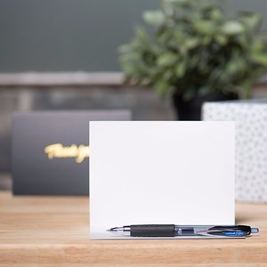 Paquets <span class=keywords><strong>de</strong></span> cartes <span class=keywords><strong>de</strong></span> <span class=keywords><strong>remerciement</strong></span> noires, estampage en or, 100 pièces, pour baby shower ou <span class=keywords><strong>mariage</strong></span>, vente en gros - Product Image 6