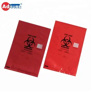 Chất Thải Y Tế Truyền Nhiễm Biohazard Túi/HDPE Red Plastic Disposable Autoclave Biohazard Túi
