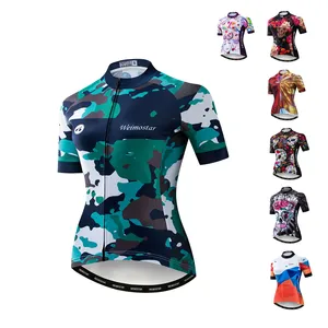 Wholesale Custom Cycling Jersey Mountain Bike Jersey Biking Shirt Jacket Tops Women Short Sleeve Sportswear Cycling Wear CF2020