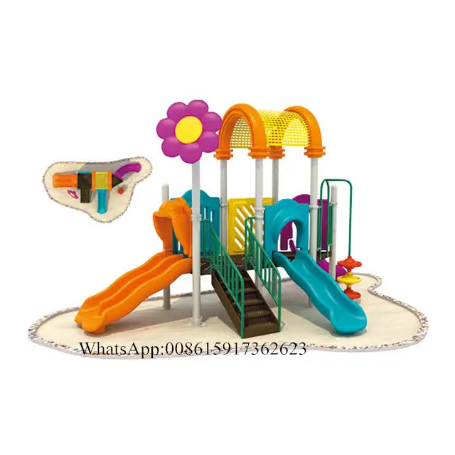 Beauty Flower Kids Theme Park/Trẻ Em Ngoài Trời Khu Vực Chơi/Mẫu Giáo Sân Chơi Ngoài Trời Thiết Bị QX-18061C