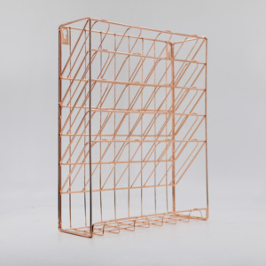 Fournitures de <span class=keywords><strong>bureau</strong></span>, accessoires de <span class=keywords><strong>bureau</strong></span> pour femmes, ensemble de 5 pièces en fil métallique rose doré, organiseur de <span class=keywords><strong>bureau</strong></span> rose doré pour la maison, organiseur de fichiers mural - Product Image 2
